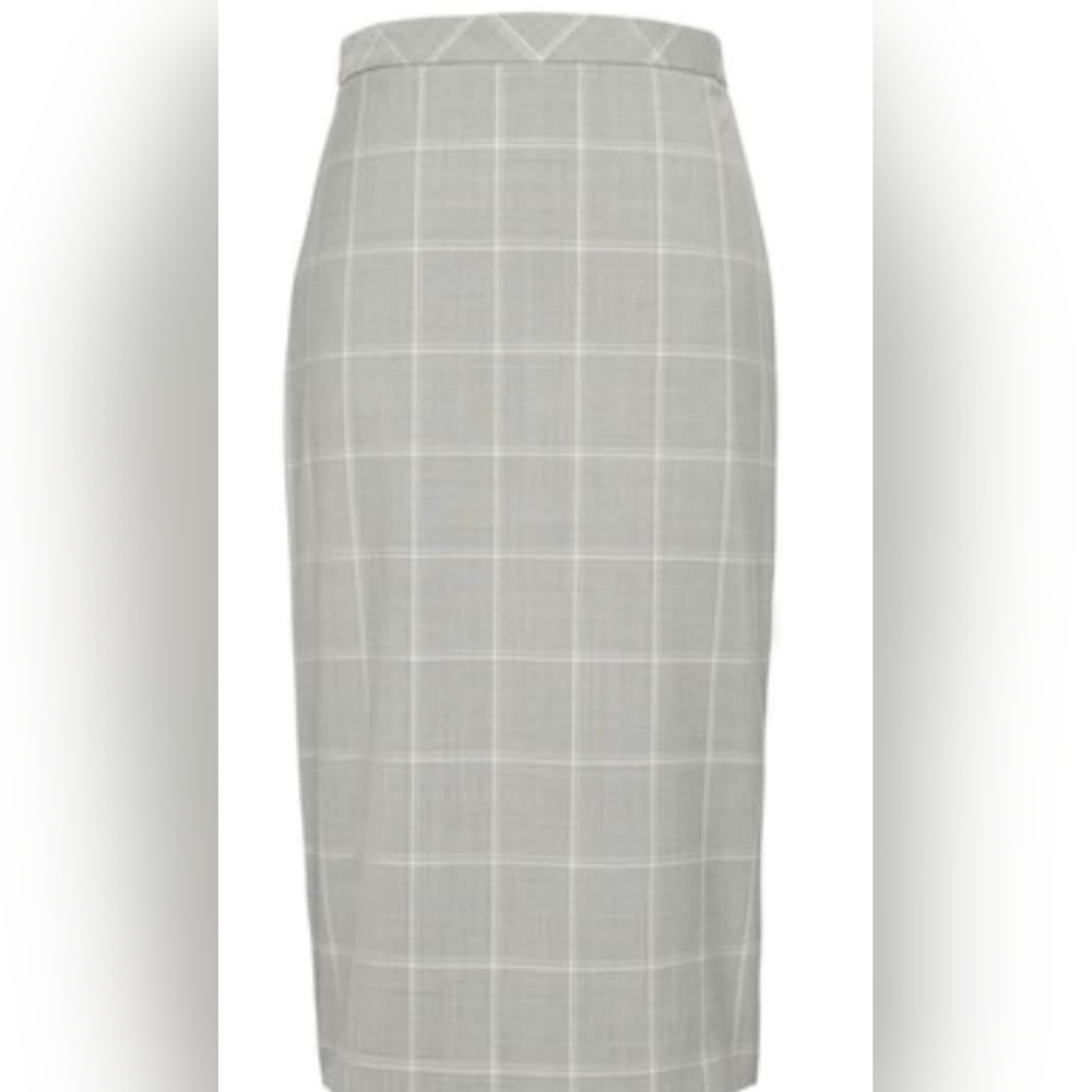 (354b) BANANA REPUBLIC Windowpane Pencil Skirt, Size 6